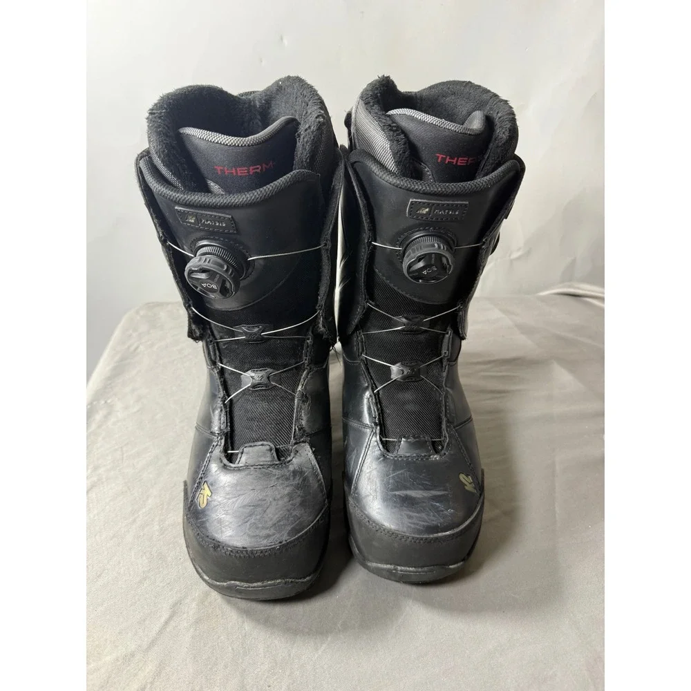 K2 Thraxis Mens 10.5 Snowboard Boots Black Triple Boa Therm-ic Heated Vibram